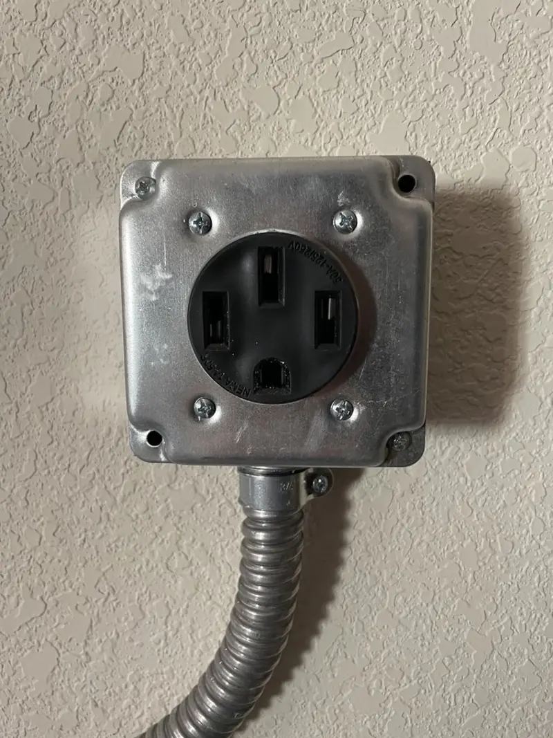 NEMA 14-50 outlet installed for Electrical Panel Upgrade in Desert Palms