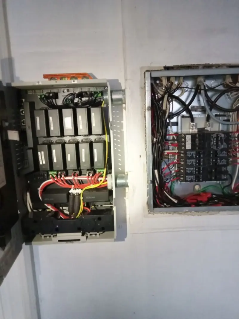 Electrical panel upgrade completed for Security Camera Wiring in Desert Palms